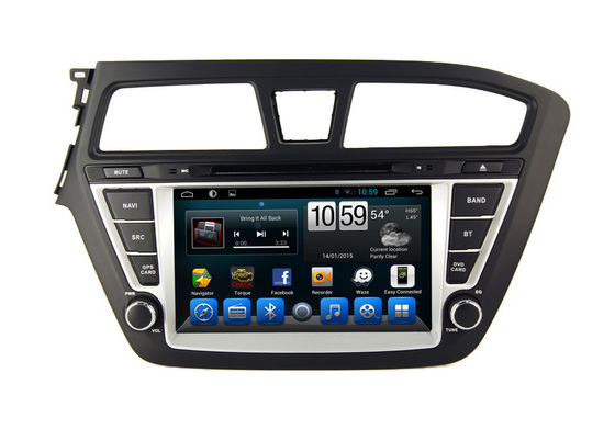 चीन Quad Core 2 Din Android Car GPS Navigation With Radio DVD Player For Hyundai I20 आपूर्तिकर्ता