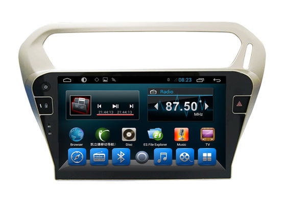 चीन Quad Core Car Dvd Player Peugeot Navigation System 301 Kitkat Systems आपूर्तिकर्ता