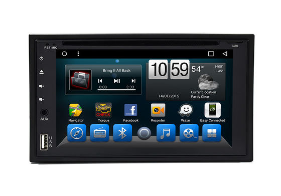 चीन Universal 6.2 Double Din Stereo Radio Android Car Navigation Multimedia Player आपूर्तिकर्ता