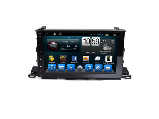 चीन Car Stereo 10&quot; Dvd Player With Bluetooth Android Car GPS Navigation For Toyota Highlander आपूर्तिकर्ता