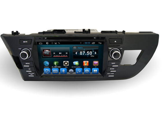 चीन 2 Din Quad Core Toyota GPS Navigation Radio BT For Corolla 2014 Europe आपूर्तिकर्ता
