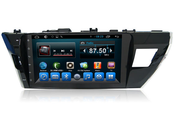 चीन 10 Inch TOYOTA GPS Navigation Car Central Multimedia Toyota Corolla 2014 Asia आपूर्तिकर्ता