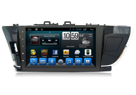 चीन Big Touch Screen Toyota GPS Navigation Stereo System for Corolla 2014 आपूर्तिकर्ता
